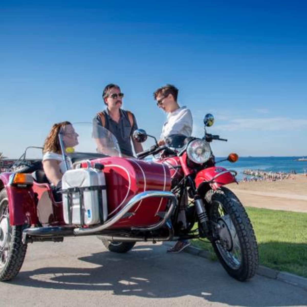 Vintage Sidecar Motorcycle Tour Through Barcelona City tour in Barcelona