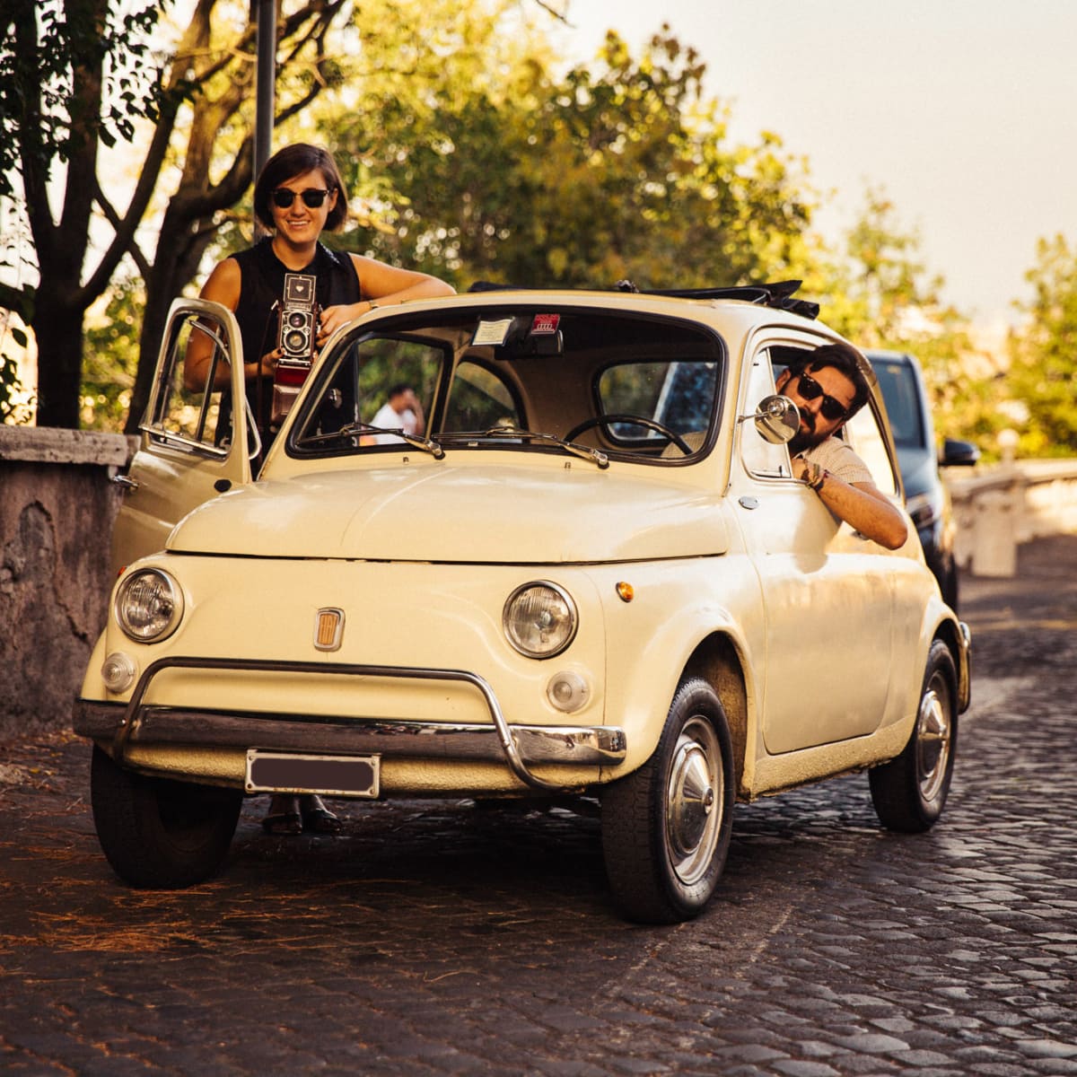 Vintage Tour With A Classic Fiat 500 City Tour In Rome