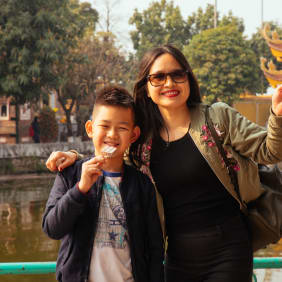 Picture of Family day at Hanoi's West Lake with boat ride