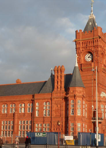 A view of Cardiff
