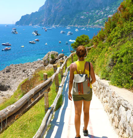 Hike to the top of Capri island