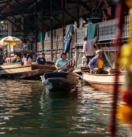 Rural Floating Market in Amphawa & Boat Tour