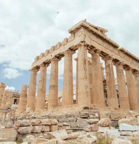 Acropolis op de foto