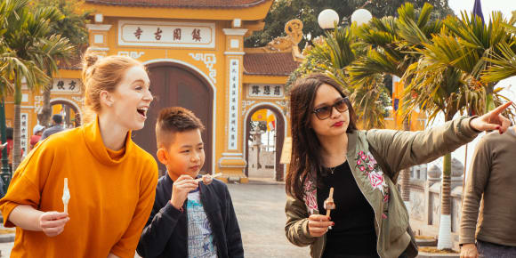 Picture of Family day at Hanoi's West Lake with boat ride