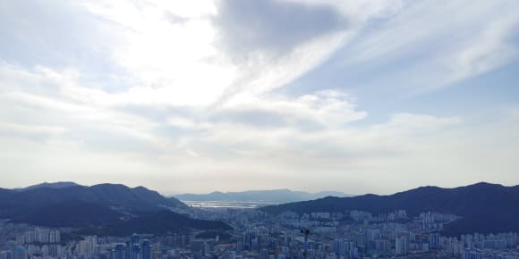 Picture of Evening Glow: Hwangnyeongsan Mountain Sunset & Night Out