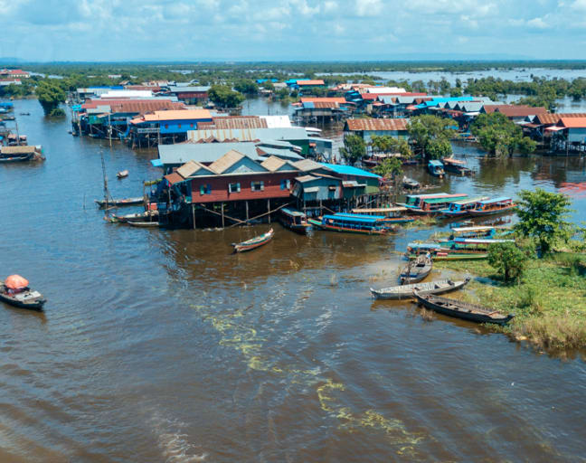 Descubrimiento de la ciudad Kampong Phluk: Excursión de un día a la aldea flotante