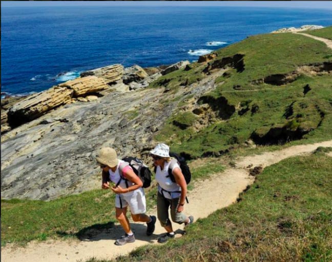 Hiking 'Camino de Santiago' by the Coast
