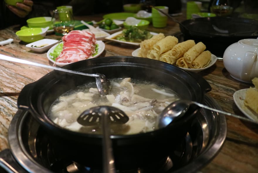 Picture of Traditional Vietnamese Hot Pot Dinner