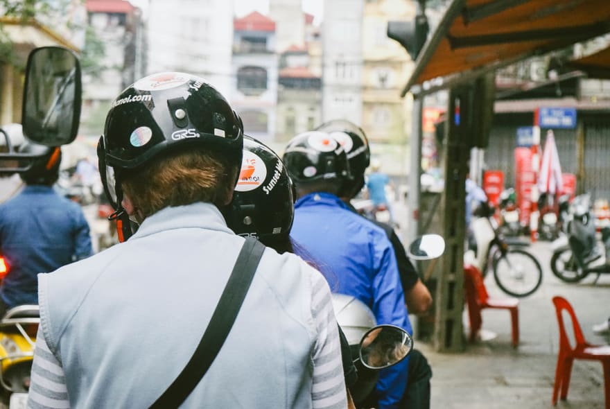 Picture of East meets west on a motorbike around Hanoi