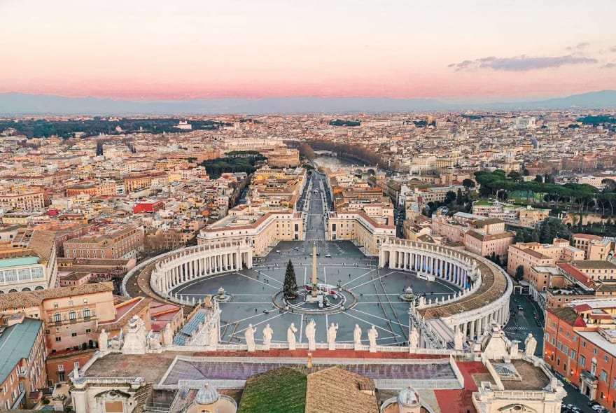 Picture of St. Peter's Basilica from Top to Bottom