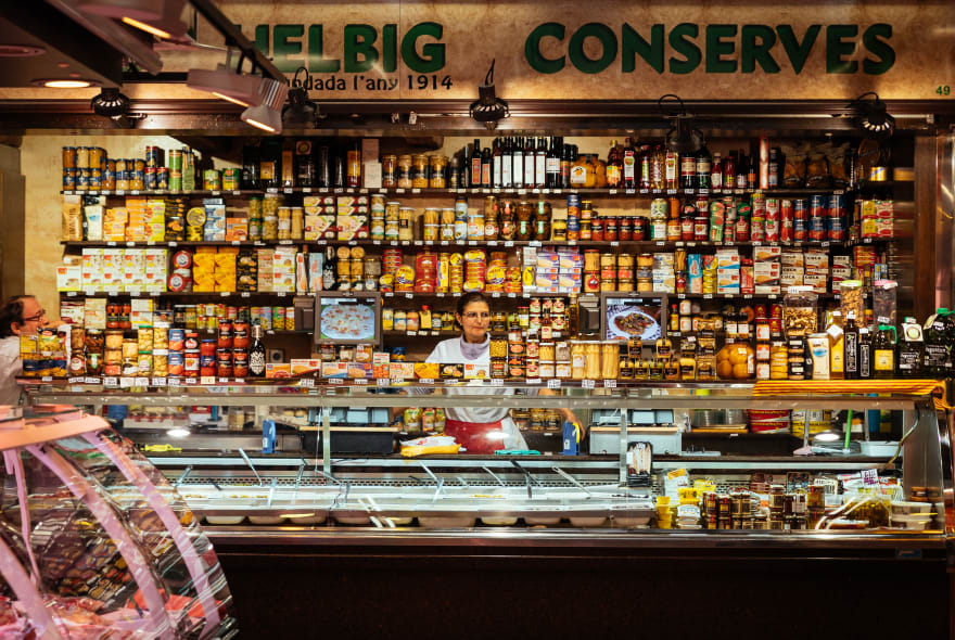 Picture of Treat Your Senses in the market where my granny used to go