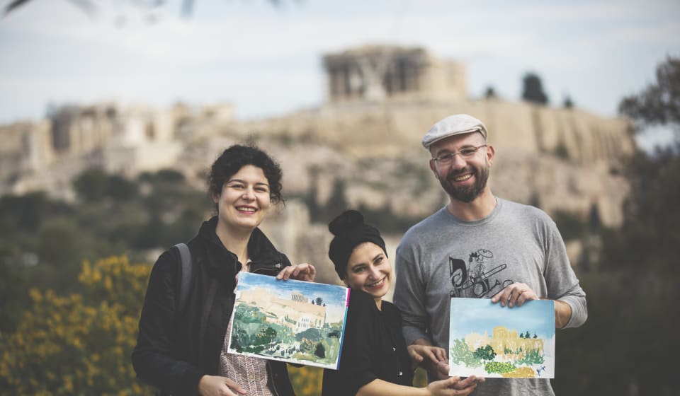 Acropolis Through The Eyes Of An Artist