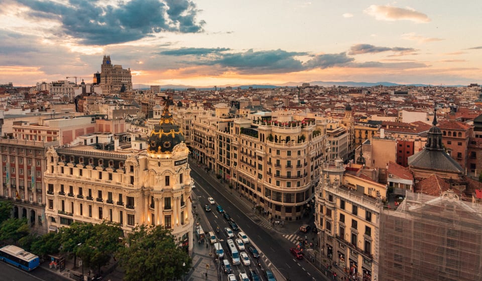 A view on Madrid from above