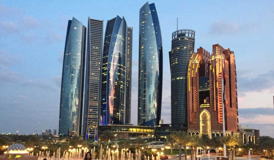 The skyline of Abu Dhabi