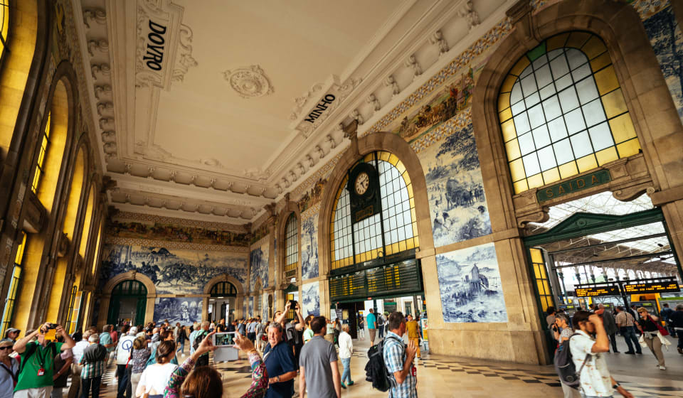 See the beautiful Sao Bento Station