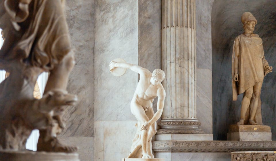 A statue in the Vatican Museums