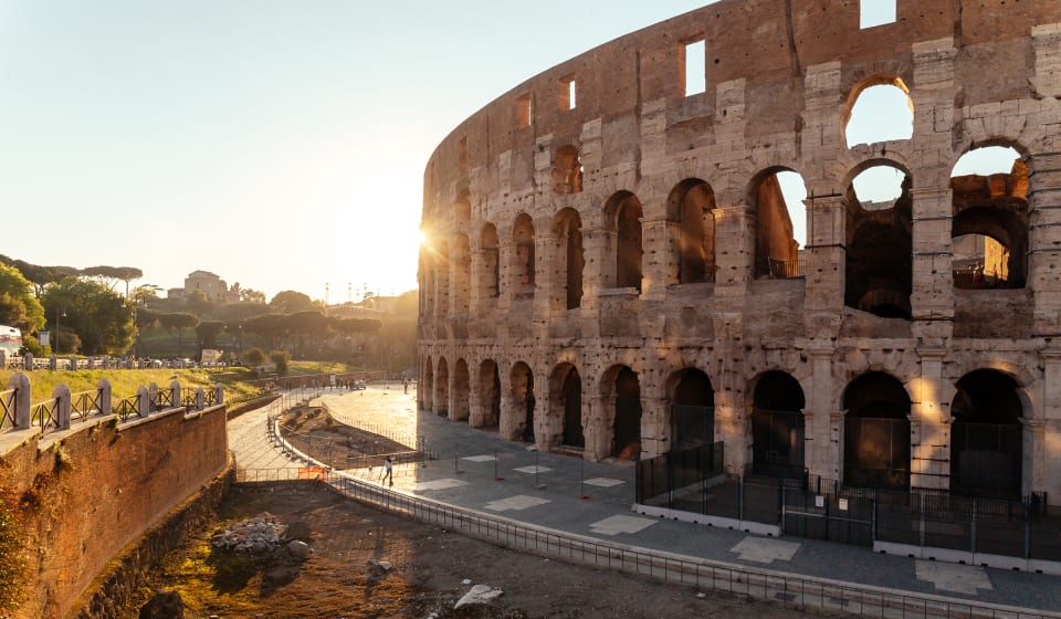The Colosseum early in the morning