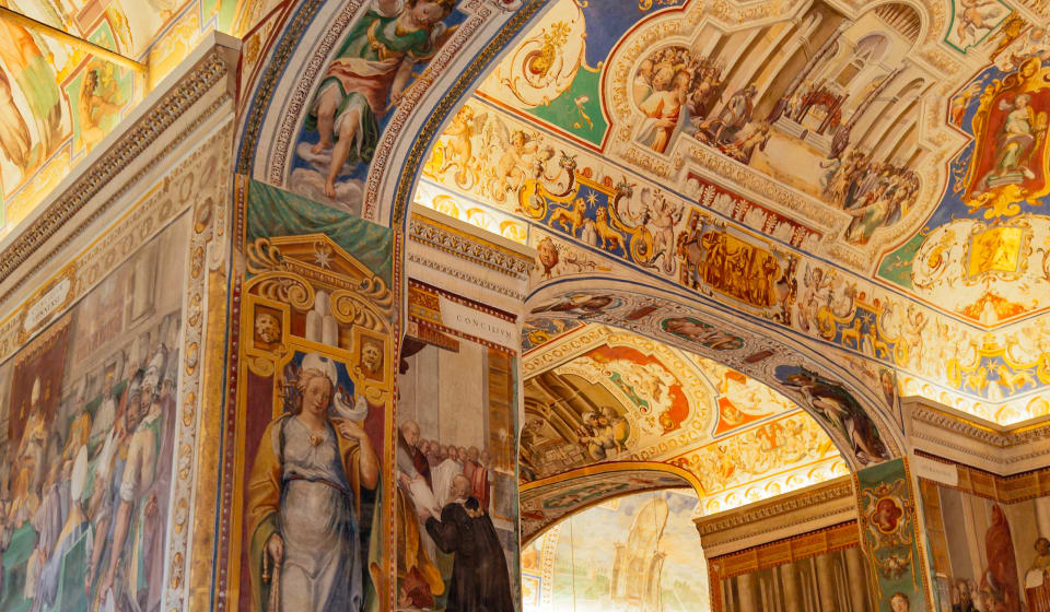 Painted ceiling of the Vatican Museums