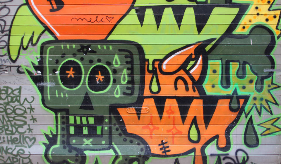 A graffiti murial in Marseille