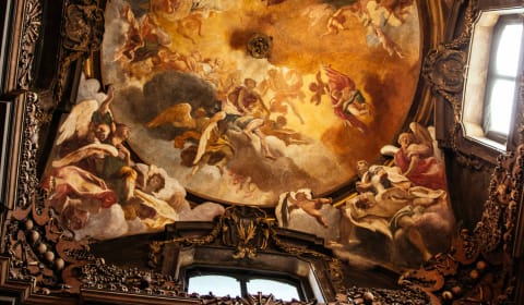 A ceiling painting in the Milan Duomo