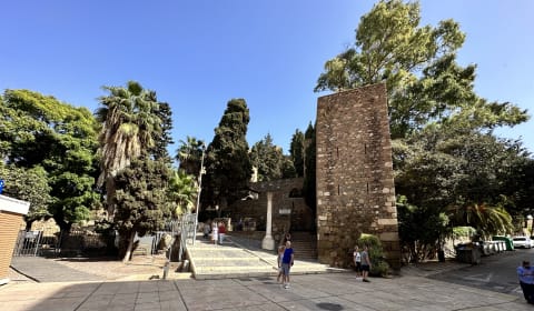 The entrance to the Malaga Alcazaba