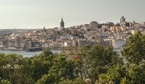 A view on Istanbul from Buyak Camlica Tepesi
