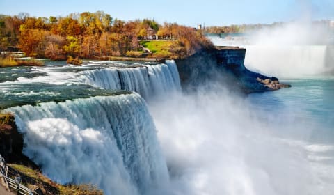 Niagara Falls with nature in Autumn/Fall colors