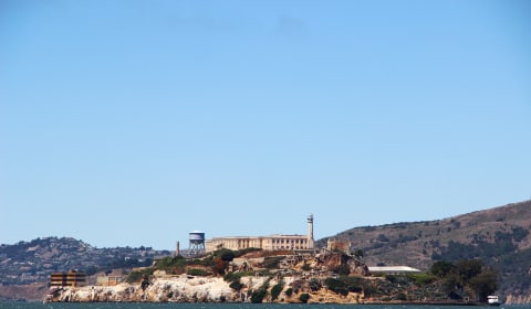 A view on Alcatraz island