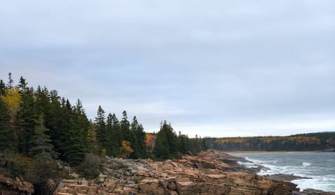 A view on the coast of Portland, Maine