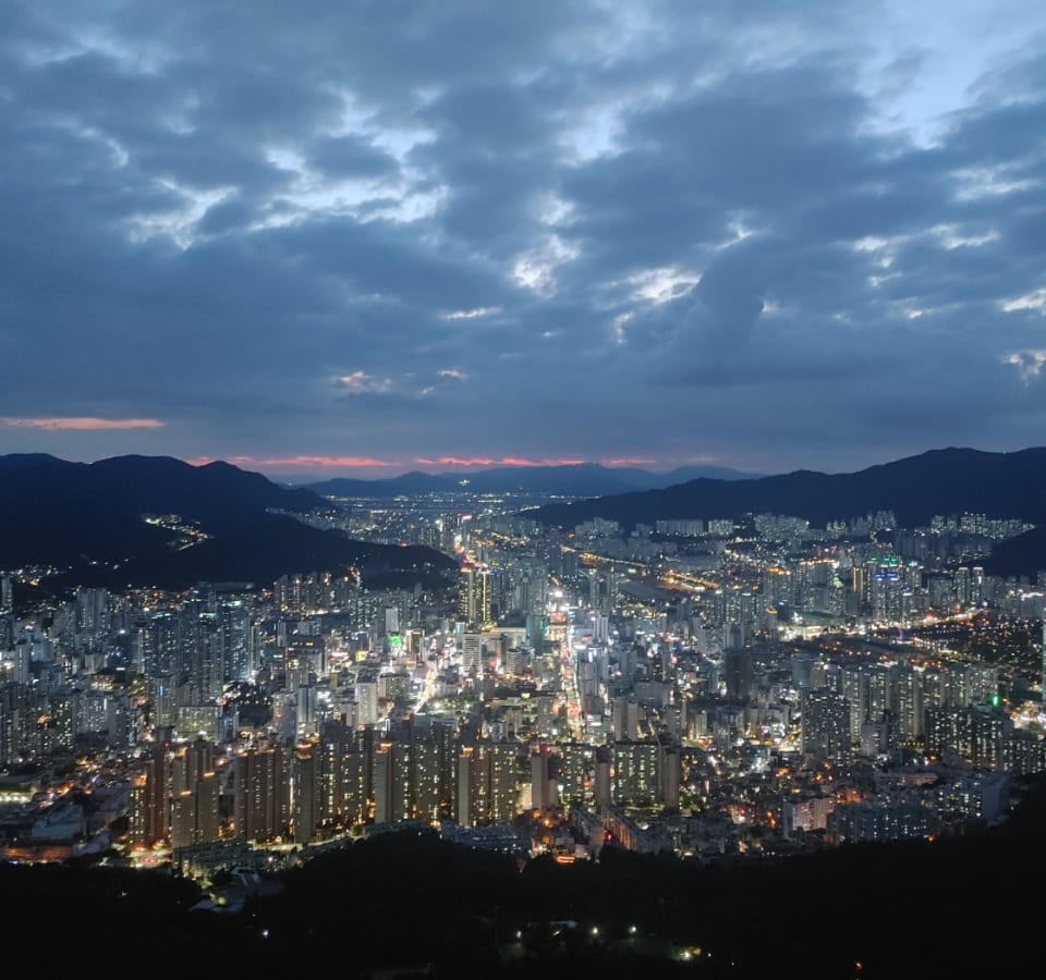 Picture of Evening Glow: Hwangnyeongsan Mountain Sunset & Night Out
