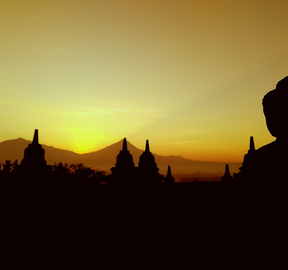 Picture of Borobudur Sunrise and Prambanan