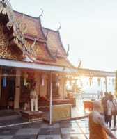 Chiang Mai Sunrise and Buddhist Rituals