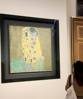 The Kiss by Gustav Klimt in the Belvedere Palace