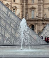Two pyramids in front of the Louvre