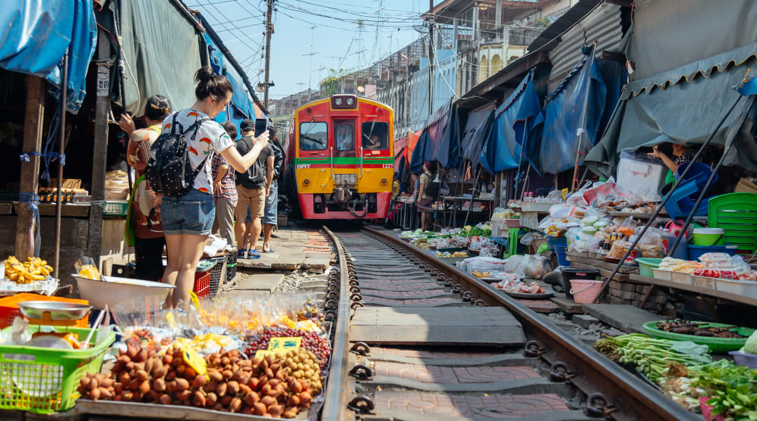 Amphawa Floating Market Maeklong Railway Market Day Trip