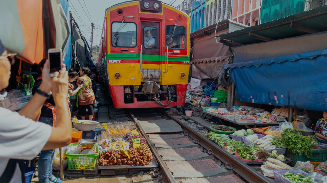 Amphawa Floating Market Maeklong Railway Market Day Trip